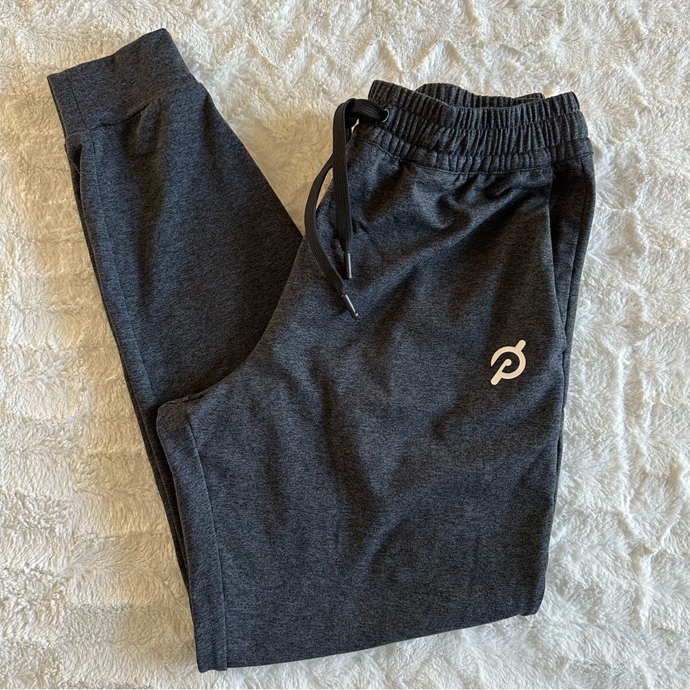 Peloton Size Small Unisex Heather Gray Joggers